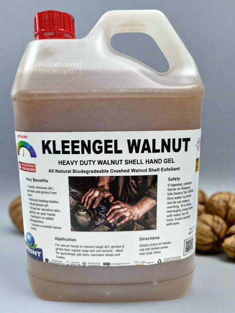 Kleengel - Walnut Grit - Heavy Duty Citrus Hand Cleaner with Walnut Shell Grit