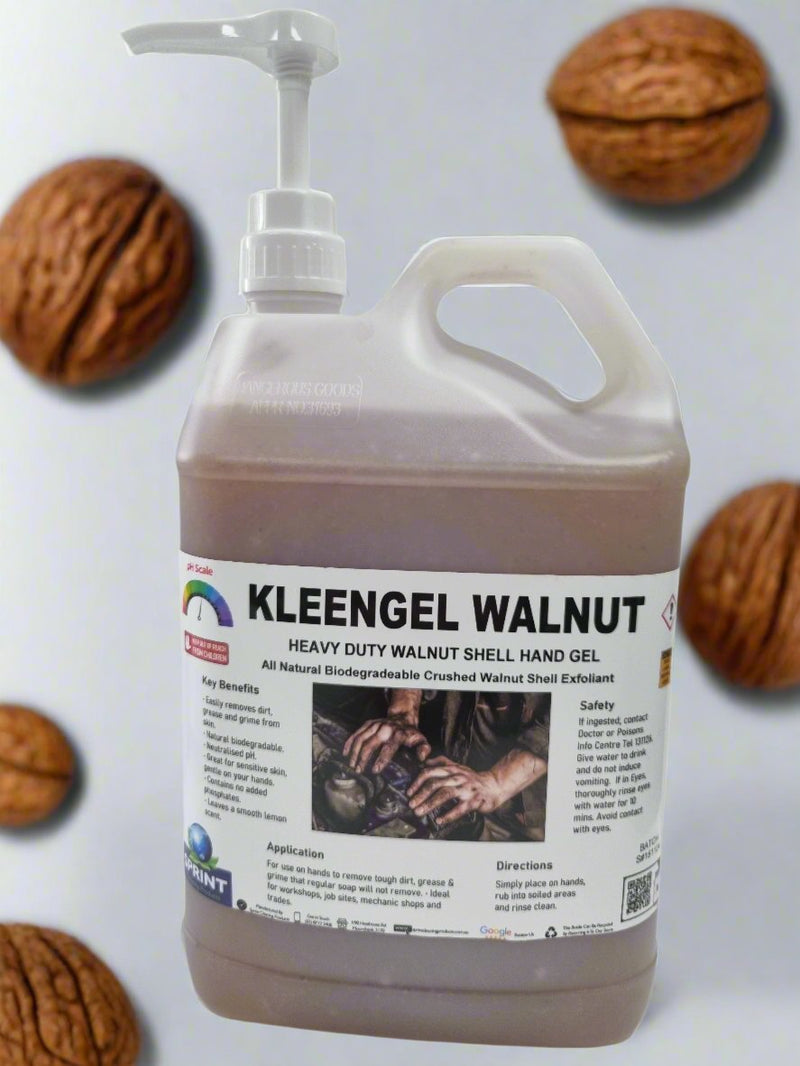 Kleengel - Walnut Grit - Heavy Duty Citrus Hand Cleaner with Walnut Shell Grit